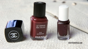 Esmalte Chanel Accesoire vs essie wicked