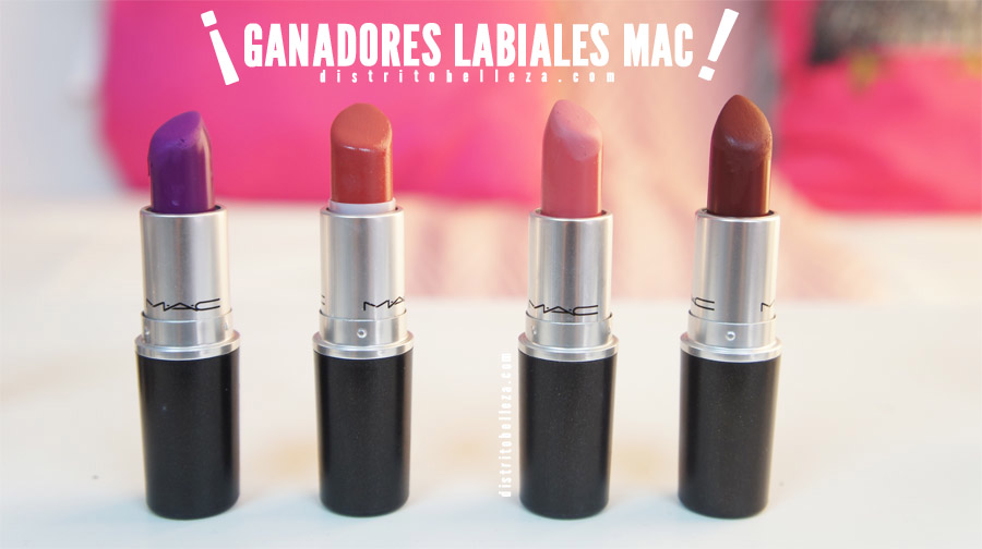 Ganadores labiales MAC distrito belleza